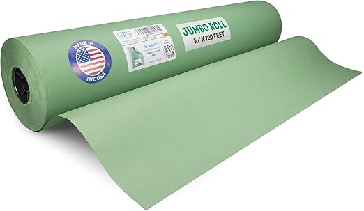 Christmas Green Kraft Paper Roll 36" x 8640" by IDLPackaging