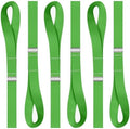 Soft Loop Tie Down Straps - 1,500 Load Capacity & 4,500 Lbs Breaking Strength - 6 Pack - Loops for Securing ATV, UTV, Motorcycles, Scooters, Dirt Bikes, Lawn & Garden Equipment - by AUGO by AUGO