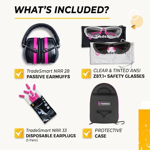 TradeSmart Shooting Ear & Eye Protection Kit, Combined NRR 38 - Image 2