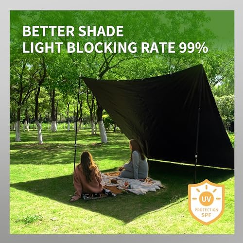 TARPAL Tarp 4x6 Feet (2pack) Tarps Heavy Duty Waterproof 14mil D-Ring Tarp - Image 4
