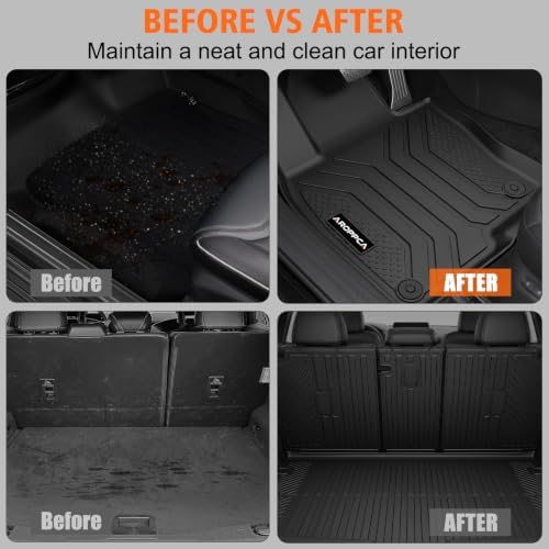 Floor Mats Cargo Liner with Backrest Mat for Mazda CX-5 2017-2025 - Image 5