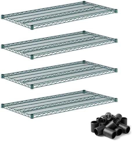 24" x 48" 4 Pack Commercial Wire Shelf Replacement, NSF, Heavy Duty Storage Support for Warehouse by Zedfire