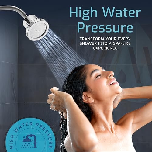 Mist Shower Filter Head for Hard Water Improves Skin, Hair, and Nails - Compact, High Output Filtered Shower Head with Filter Softens Water and Removes Chlorine and Heavy Metals, Chrome - Image 4