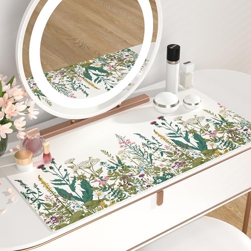 QIYI PU Leather Large Mouse Pad, Waterproof Desk Mat, 31.5" x 15.7", Field - Image 7