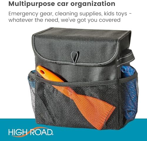 Carganizer Small Car Storage Bin with Lid for Trunk, Front Seat or Backseat - Image 3