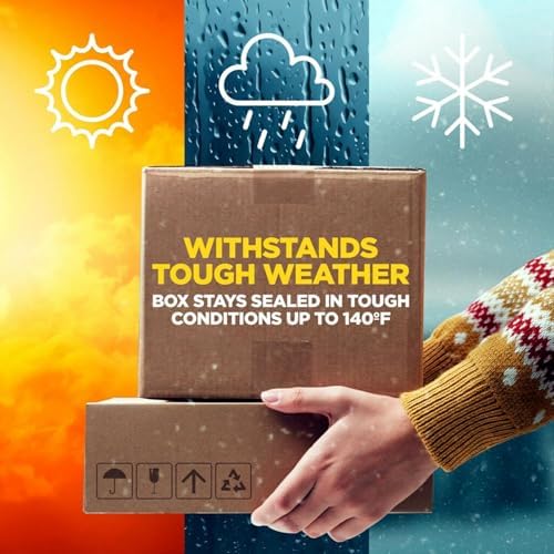 Scotch Box Lock Packaging Tape with Dispenser, 1.88 inch x 800 inch (22.2 yd), 2 Rolls, Clear Heavy Duty Packing/Shipping Tape, Extreme Grip – Sticks Instantly to Any Box for Secure Seal - Image 4