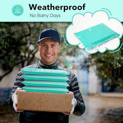Fuxury 10x13" Poly Mailers 1200Pcs,Bulk Shipping Bags For Clothing,Teal - Image 3