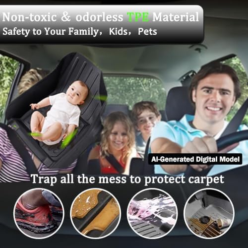 Aiqiying All Weather TPE Floor Mats Custom-fit for Honda CRV 2017-2022 - Image 3