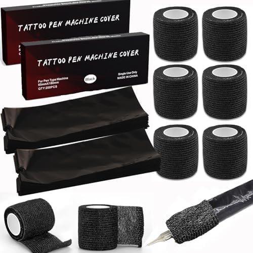 406pcs Large Machine Pen Covers & Grip Tapes, Urknall Pen Covers Grip Tapes by Urknall