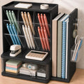 Sooez Desk Organizer with Bookends, Pegboard & Drawer, Pen & Pencil Holder by Sooez
