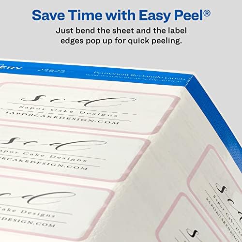 Avery Printable Blank Rectangle Labels, 2" x 3", Glossy Crystal Clear, 80 Customizable Labels (22822) - Image 5
