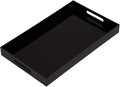 Glossy Black Sturdy Acrylic Serving Tray by KEVLANG