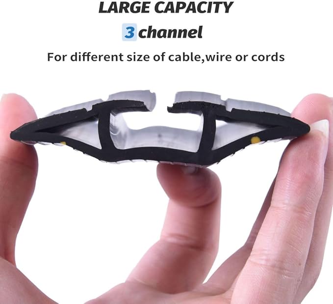 10FT Floor Cord Cover, Heavy Duty PVC Floor Cable Cover, Wire Cover to Protect - Image 3