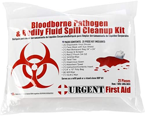 22 Piece Bodily Fluid Cleanup Pack/Bloodborne Pathogen Kit - OSHA Compliant (Pack of 3) - Image 2