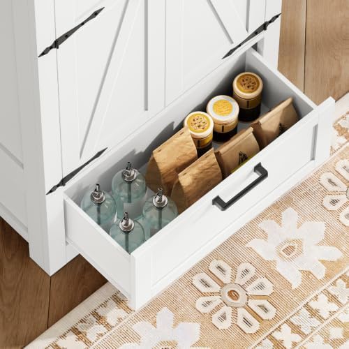 TEENFON Storage Cabinet with Doors & Adjustable Shelf - Image 5
