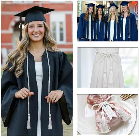 GraduationMall Graduation Honor Cord 68" White - Image 5