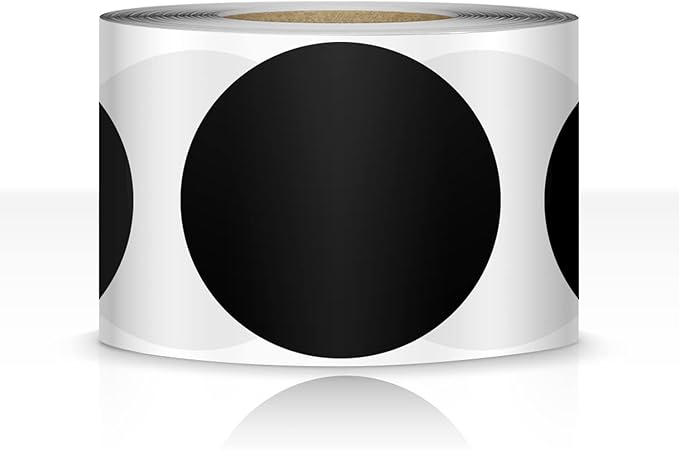 500 PCS Dot Sticker Tape 2" Inch Round Color Coding Labels Removable Writable by EVQ
