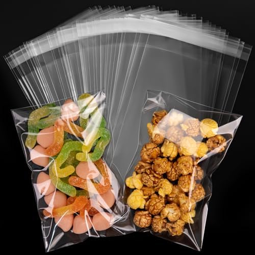 240Pcs 4x6 Inch Clear Self Sealing Cellophane Bags, 2 Mil Thick by Aubeco