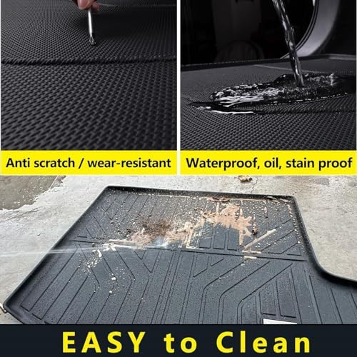 Cargo Mat for Honda Civic 2006 2007 2008 2009 2010 2011, All Weather TPE Custom Fit Easy Clean Car Trunk Mat for Honda Civic 2006-2011 Cargo Liner, Civic Cargo Accessories-Blac - Image 5