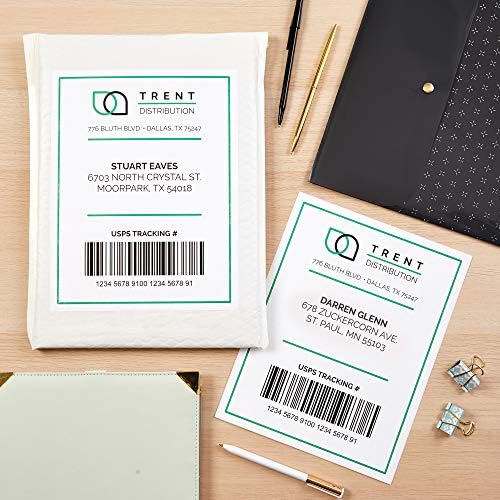 Avery® Printable Shipping Labels, 5.5" x 8.5" Customizable Stickers, White, 200 Blank Mailing Labels, Great for Mailing, Shipping, Organizing, and More (8426) - Image 6