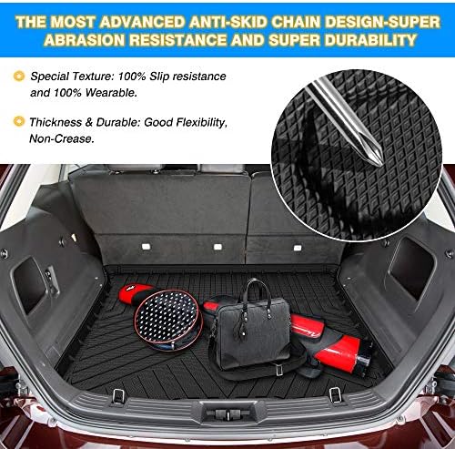 Edge Cargo Liner - Trunk Mat for 2007-2014 Ford Edge/2007-2015 Lincoln MKX, All Weather Cargo Mat for Edge Accessories, Anti-Slip Waterproof, Heavy Duty Car Mats, Car Accessories - Image 7