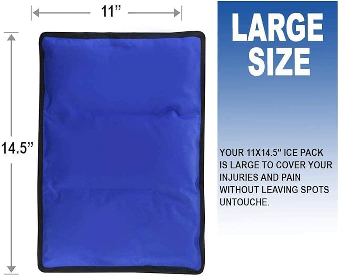 rester's choice Ice Pack for Injuries Reusable, Soft Gel Flexible - Image 5