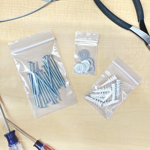 Plymor 2x3, 3x4, 4x6 inch (100 Each), 4 Mil Variety Pack Zipper Bags - Image 4