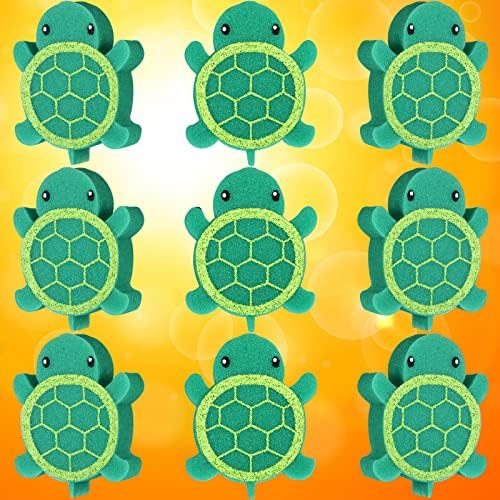 Patelai 18 Pcs Oil Absorbing Sponge Hot Tub Scum Absorber Swimming Pool Spa Sponge Accessories Cleaning Kit to Collect Scum Grime and Oil from Hot Tub Swimming Pool and Spa(Turtle) by Patelai