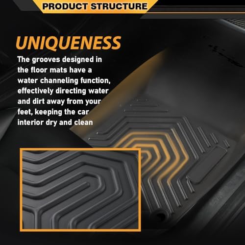 G-PLUS TPE 4PCS Floor Mats Fit Honda CR-V 2023 2024 2025 (Including Hybrid) - Image 4