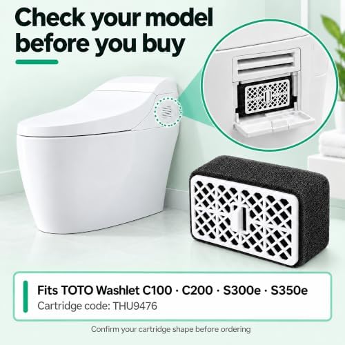THU9476 Deodorizer Filter Fits TOTO WASHLET S300E S350E, 3 Pack - Image 7