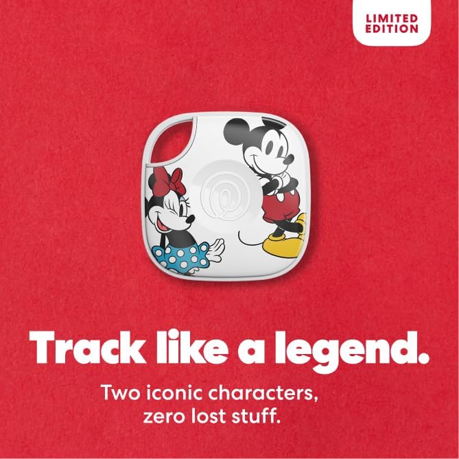 Life360 Tile - Mickey & Minnie - Bluetooth Tracker, Keys Finder and Item Locator for Keys, Bags and More. Phone Finder. Both iOS and Android Compatible. 1-Pack (White) - Image 6