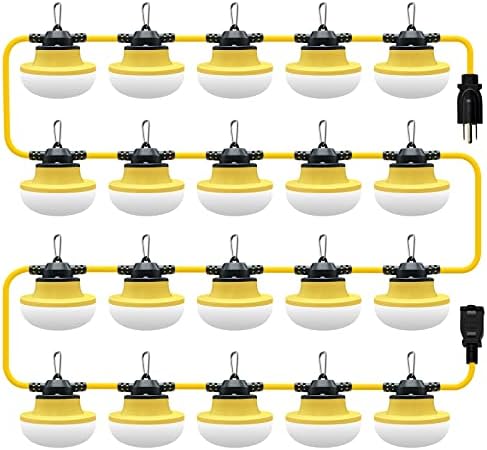 New 200FT Construction String Lights LED Industrial Grade 3Prong - Image 2