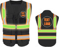 YOWESHOP High Reflective Visibility Safety Vest Custom Your Logo Safety Workwear by YOWESHOP