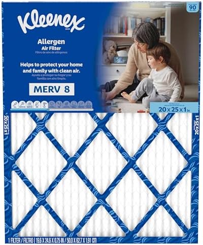 Kleenex Allergen Air Filter 20x25x1 Inches - 8 MERV RATING (4-Pack) - Image 2