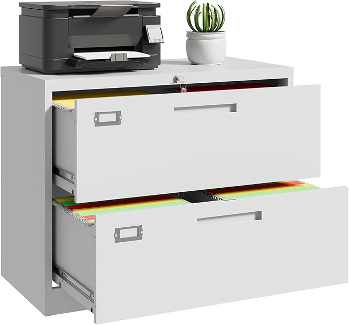 Lateral File Cabinet, Metal Filing Cabinet by ZAOUS