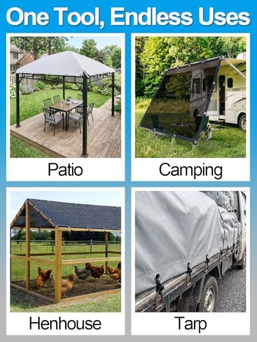 Aulock 50pcs 4in Heavy-Duty Bungee Cords with Balls for Tarp Shade Cloth - Image 6