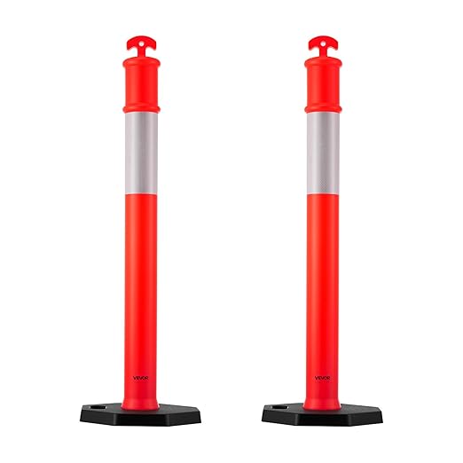 VEVOR 2 Pack Traffic Delineator Posts, 48 inches Traffic Safety Cones - Image 9