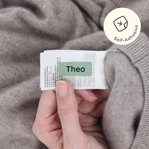 TeddyLabels - Clothing Labels for Nursing Home (120) – Self-Adhesive Name Tags for Clothes and Personal Items. Personalized Labels for Daycare, Nursing Homes, and Laundry Use - Green - Image 2