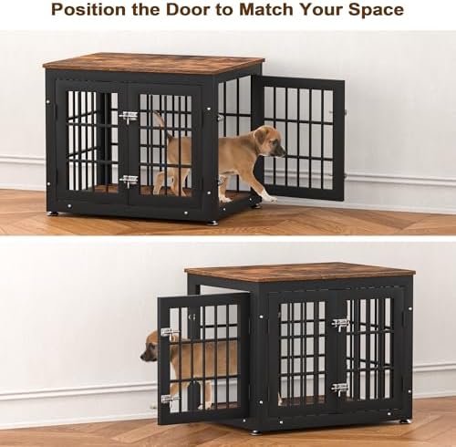 rehomerance 26" Heavy Duty Dog Crate Furniture for Small Dogs - Image 3