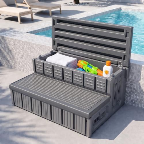 Hot Tub Steps, Outdoor Spa Steps with Storage, Non-Slip & Sturdy Hot Tub Stairs, 36 Inches Long by MARKETTY