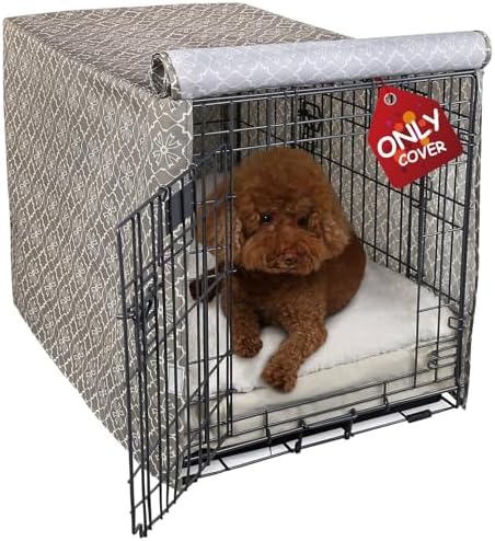 Explore Land Pattern Dog Crate Cover, 48 Inches (Vintage Violet) by ExploreLand