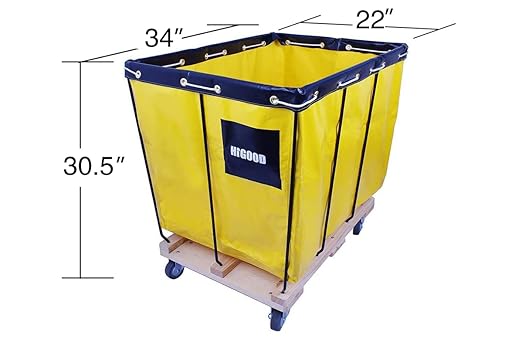 Basket Trucks, Service Carts Yellow 8 Bushel Knock Down Truck, 10.0 cu. ft - Image 2