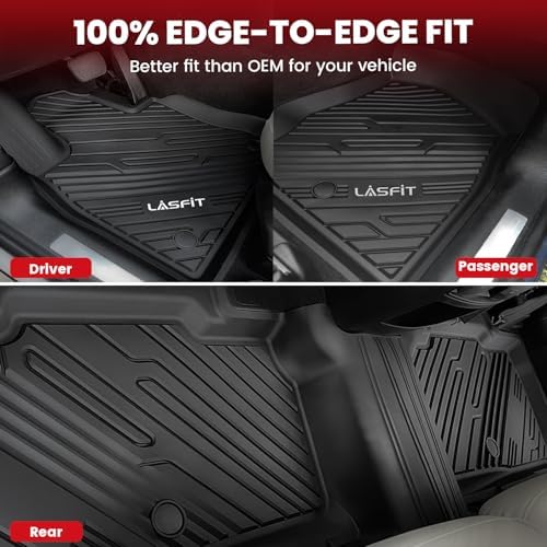 LASFIT Floor Mats for Ford Explorer 6 Seats with Second Row Center Console - Image 6
