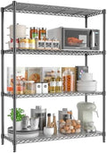 4-Tier Adjustable Storage Shelves 600LBS Heavy Duty Wire Shelving by RackBro