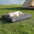 Sytopia 30 Inch Indestructible Dog Bed for Medium Dogs, Durable Canvas Chew Proof Dog Bed with Waterproof Machine Washable Removable Cover, Indoor Outdoor Patio Pet Pad for Crate, Green by Sytopia