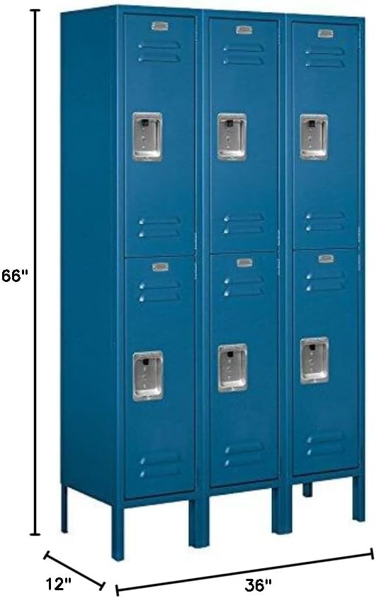 Salsbury Industries 62352BL-U Double Tier 36-Inch Wide 5-Feet High 12-Inch Deep - Image 2