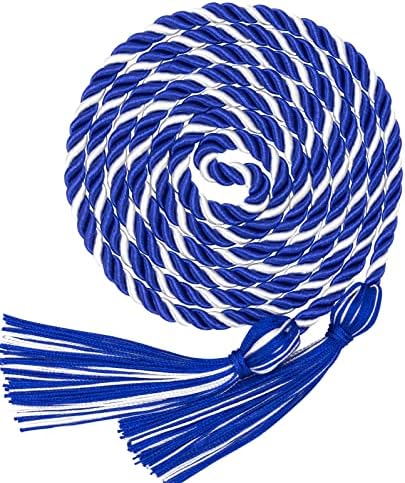 Graduation Cords Blue White Cords for Graduation 2026 Graduation Honor Cords (Mixed Blue and White) by Pseutio