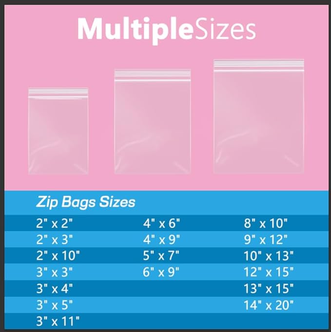 iMailer - 500 Pcs- 13" x 15" Zip Bags- 2 Gallon Zip Bags- Clear Resealable Zip - Image 4