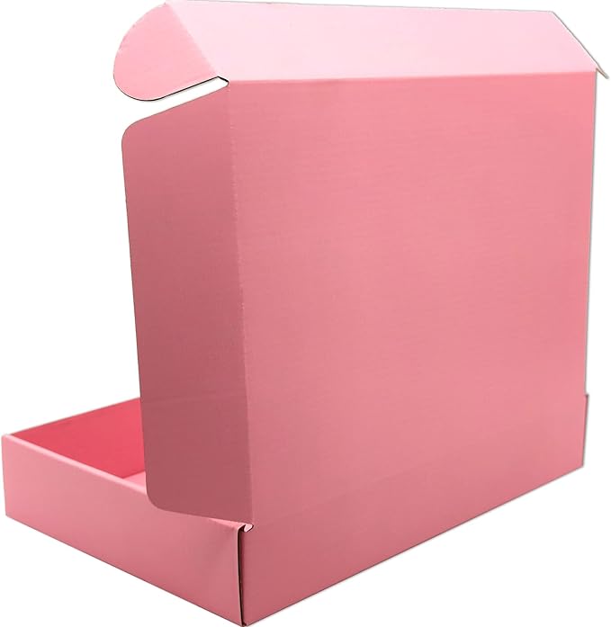 Pink Shipping Boxes for Small Business Pack of 25-11x8x2 inches Cardboard - Image 4