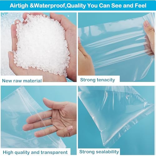 300 Pack Small Plastic Bags For Jewelry, Mini Baggies 3 Assorted Sizes. 2x2 3x4 4x6 Inch 2 Mil Thick Poly Zipper Lock Bags Clear for Jewelry, Crafts, Treats, Travel, Small Parts Storage - Image 5